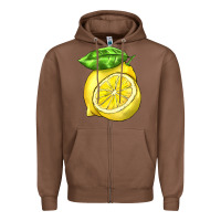 Chestnut lemon Zipper Hoodie - BarkalooDesign