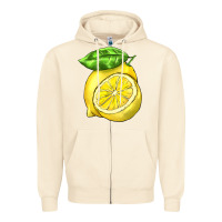 Sandshell lemon Zipper Hoodie - BarkalooDesign