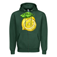 Sports Green lemon Zipper Hoodie - BarkalooDesign