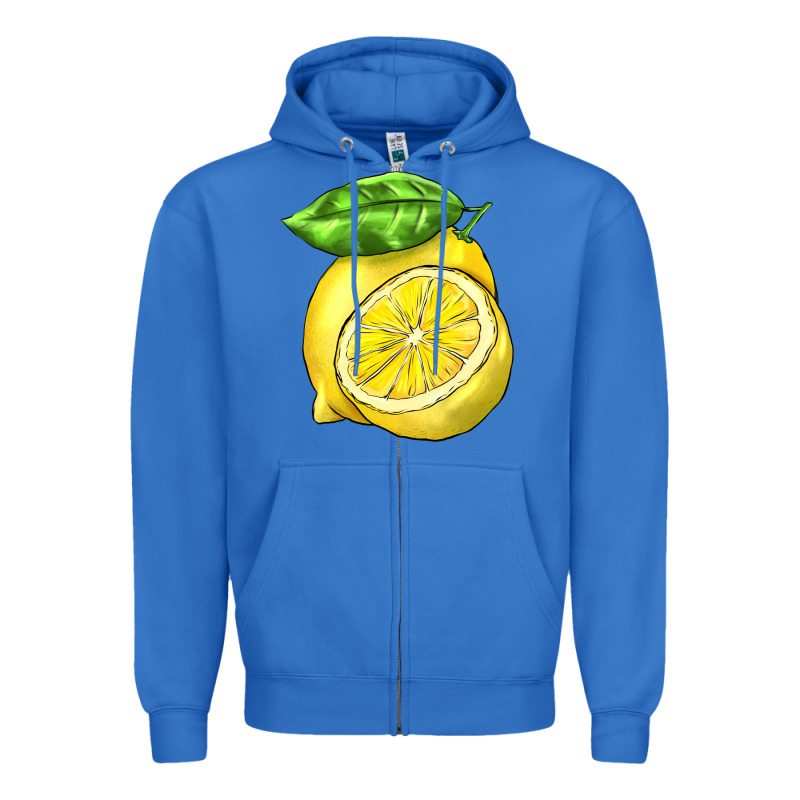 Lemon Zipper Hoodie by BarkalooDesign | Teevron