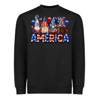Black America gnomes 4th of July Heavyweight Sweatshirt - CowGirlArtShop