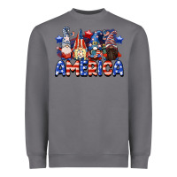 Storm America gnomes 4th of July Heavyweight Sweatshirt - CowGirlArtShop