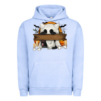 Pigment Grape Ice Personalized Halloween Ghost Cat Urban Hoodie - texasbilliewilder