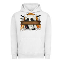 Pigment Lunar Rock Personalized Halloween Ghost Cat Urban Hoodie - texasbilliewilder