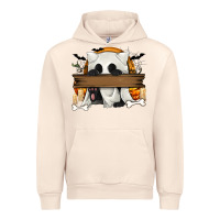 Sandshell Personalized Halloween Ghost Cat Urban Hoodie - texasbilliewilder