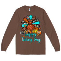 Chestnut happy turkey day Long Sleeve Tee - JahusDesignShop