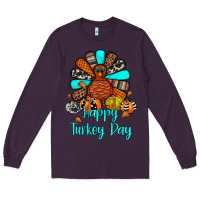Plum happy turkey day Long Sleeve Tee - JahusDesignShop