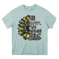 Arona autism sunflower Heavy Core Tee - CowhideDigitalArt