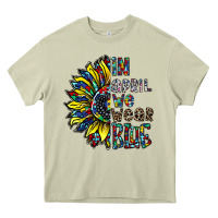 Mossy autism sunflower Heavy Core Tee - CowhideDigitalArt