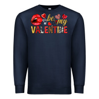 Navy be my valentine Premium Sweatshirt - NancyCooperArtShop