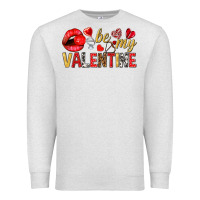 Oatmeal Heather be my valentine Premium Sweatshirt - NancyCooperArtShop