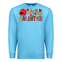 Ocean Blue be my valentine Premium Sweatshirt - NancyCooperArtShop