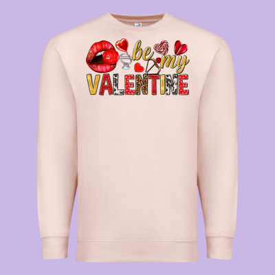 Be My Valentine Premium Sweatshirt Designed By Nancycooperartshop