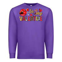 Purple be my valentine Premium Sweatshirt - NancyCooperArtShop
