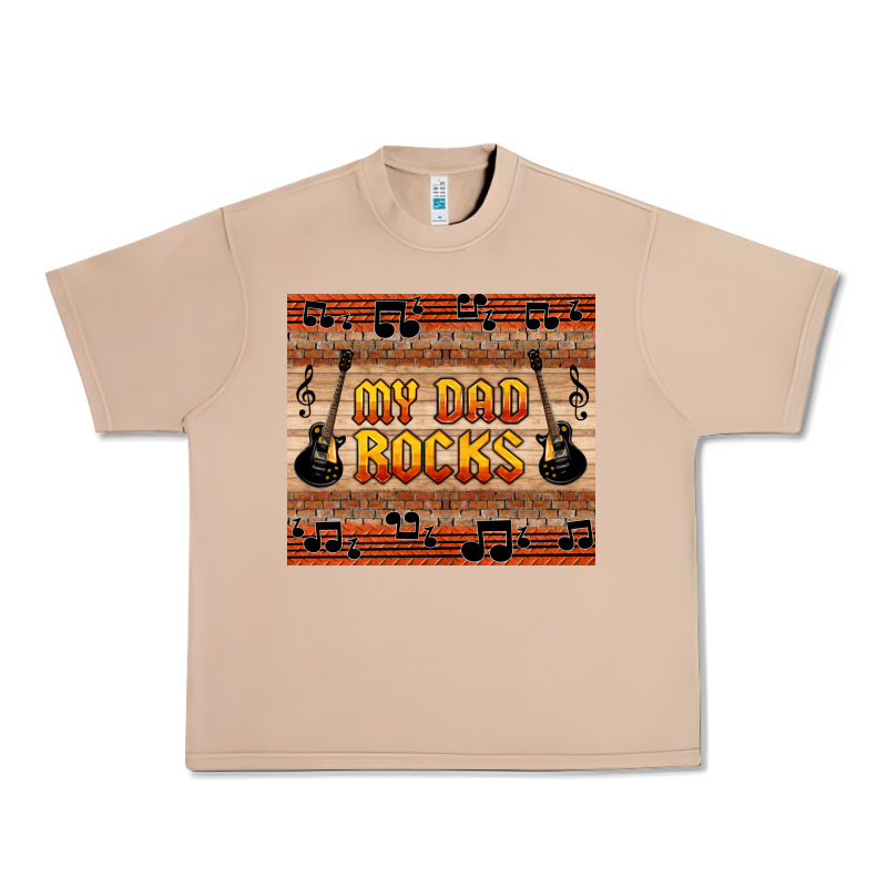 My Dad Rocks Urban Heavy Tee by HRA Design Shop | Teevron