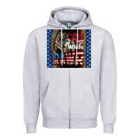 Heather Grey Red White Rawr Dinosaur T-Rex Zipper Hoodie - LillyAllenDesigns