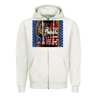 Oatmeal Heather Red White Rawr Dinosaur T-Rex Zipper Hoodie - LillyAllenDesigns