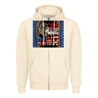 Sandshell Red White Rawr Dinosaur T-Rex Zipper Hoodie - LillyAllenDesigns