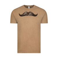 Vintage Coffee brown moustache fa element Vintage Tee - FaDigitalArtStudio