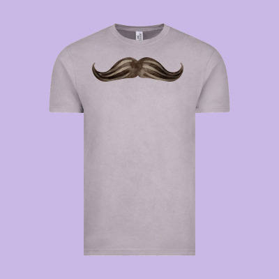 Brown Moustache Fa Element Vintage Tee Designed By Fadigitalartstudio
