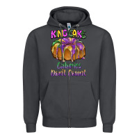 Smoke mardi gras king cage calories don't count Zipper Hoodie - BarkalooDesign