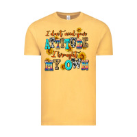 Vintage Mustard i dont need your attitude i brought my own Vintage Tee - AdoDesignShop