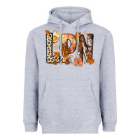 Heather Grey lpn licensed practical nurse Heavyweight Hoodie - NancyCooperArtShop