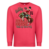 Cardinal giddy up jingle horse pick up your feet Premium Sweatshirt - MaliasSmallBusiness
