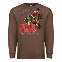 Chestnut giddy up jingle horse pick up your feet Premium Sweatshirt - MaliasSmallBusiness