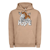 Pigment Burro hope white ribbon lung cancer nails Urban Hoodie - NancyCooperArtShop