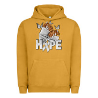 Pigment Peanut Butter hope white ribbon lung cancer nails Urban Hoodie - NancyCooperArtShop