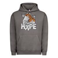 Pigment Tornado hope white ribbon lung cancer nails Urban Hoodie - NancyCooperArtShop