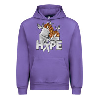 Hope White Ribbon Lung Cancer Nails Urban Hoodie | Teevron