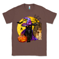 Chestnut black witch cat coffin and moon Classic Tee - BundleAndBundleShop