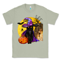 Matcha black witch cat coffin and moon Classic Tee - BundleAndBundleShop