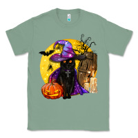 Sage black witch cat coffin and moon Classic Tee - BundleAndBundleShop