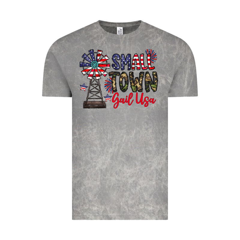 Small Town Gail Usa Vintage Tee by CowhideDigitalArt | Teevron