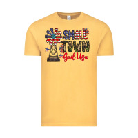 Vintage Mustard small town gail usa Vintage Tee - CowhideDigitalArt