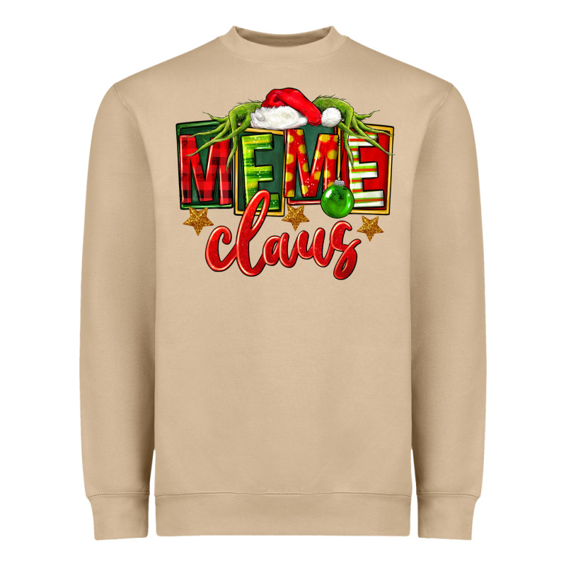 Christmas Meme Claus Heavyweight Sweatshirt by FaDigitalArtStudio | Teevron