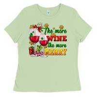 Matcha The more wine the more merry Ladies Tee - AdoDesignShop