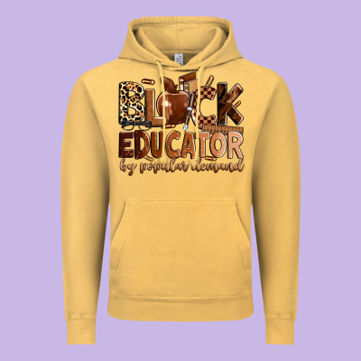 Black Educator By Popular Demand Vintage Hoodie Designed By Zillion Design Studio