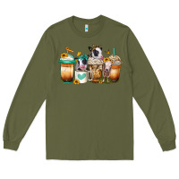 Army Green heifers coffee cups Long Sleeve Tee - Jasminsmagicworld