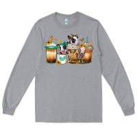 Heather Grey heifers coffee cups Long Sleeve Tee - Jasminsmagicworld