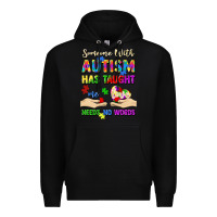 Black someone with autism has taught me love needs no wo Premium Hoodie - Artiststas