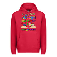 Cardinal someone with autism has taught me love needs no wo Premium Hoodie - Artiststas