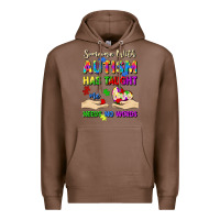 Chestnut someone with autism has taught me love needs no wo Premium Hoodie - Artiststas