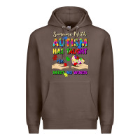 Coffee someone with autism has taught me love needs no wo Premium Hoodie - Artiststas