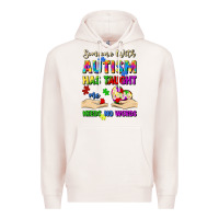 Pale Pink someone with autism has taught me love needs no wo Premium Hoodie - Artiststas