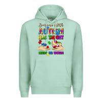 Seafoam someone with autism has taught me love needs no wo Premium Hoodie - Artiststas