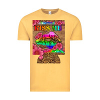 Vintage Mustard lgbtq kiss me  can cooler Vintage Tee - HRA Design Shop